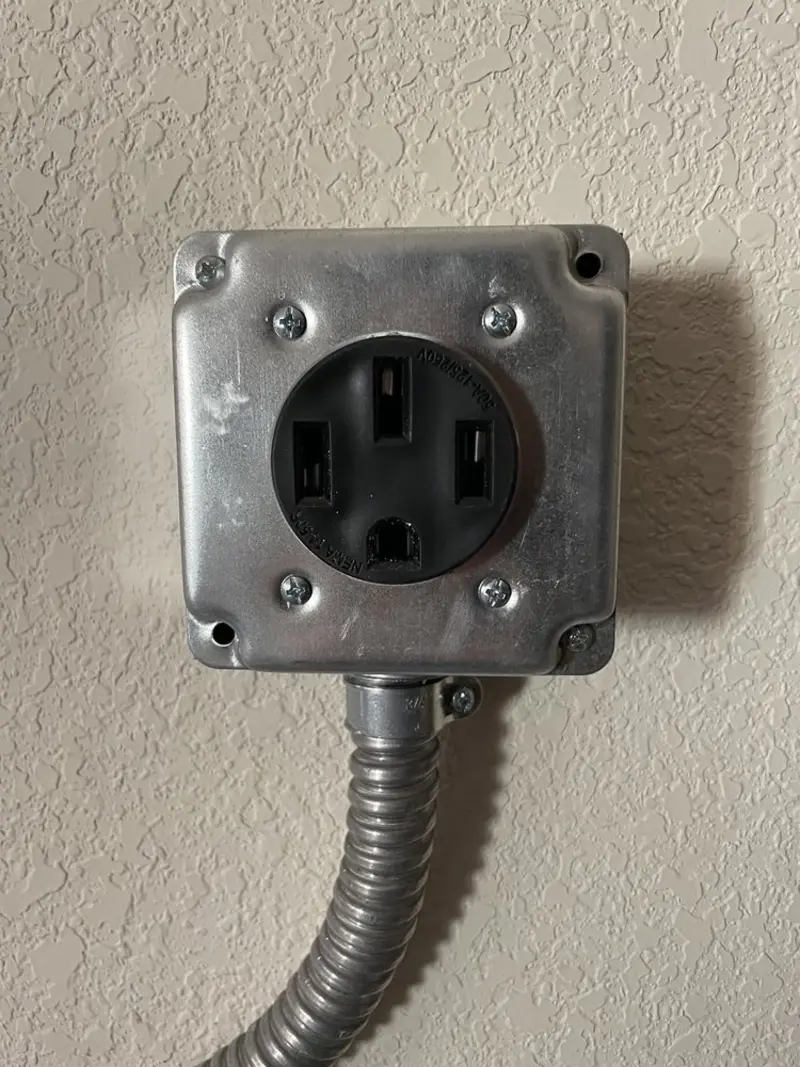 NEMA 14-50 outlet installed for Smart Home Electrical in Millcreek